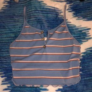 Stripe Cami Crop Top